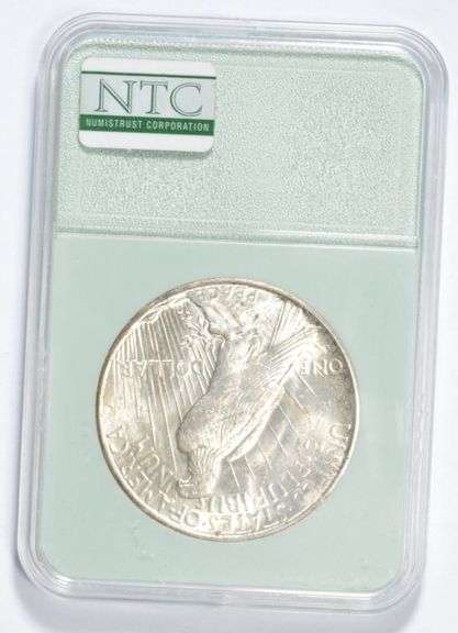 MS63 1935-S Peace Silver Dollar - Graded NTC