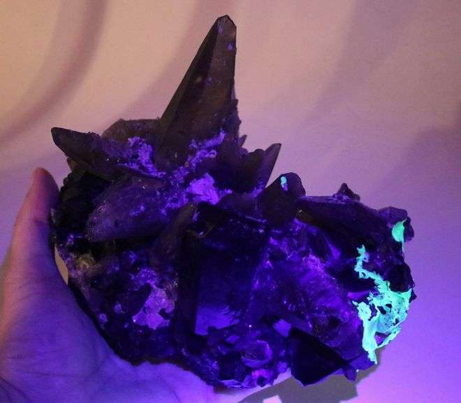 Incredible! 7,435ct Smoky Quartz, Black Tourmaline, and Hyalite Opal