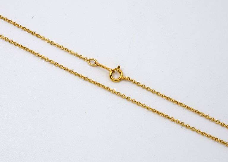 Useful 14k Strong Cable Link Necklace