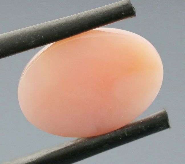 Gorgeous 5.22ct coral pink Opal cabochon
