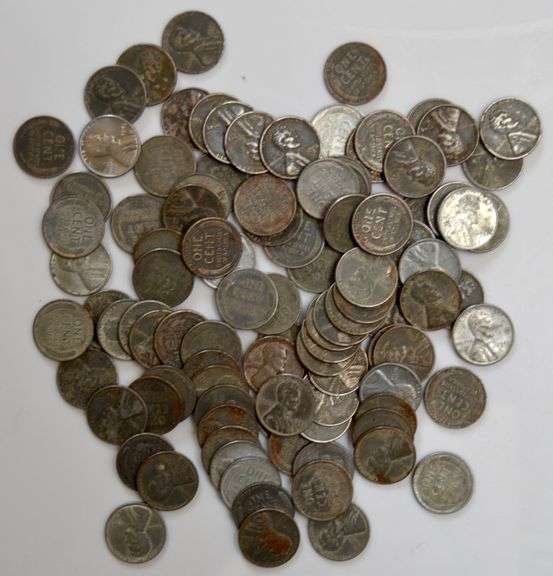 100 Nicer 1943 Steel Cents.