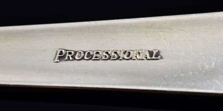 Elegant 86-Piece Set of Fine Arts'  Processional Sterling Flatware Pattern