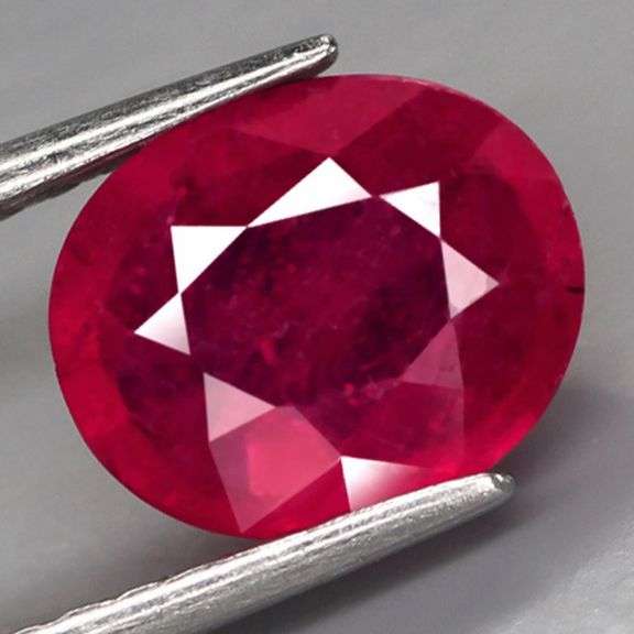 Vivid imperial red 2.69ct oval cut Ruby