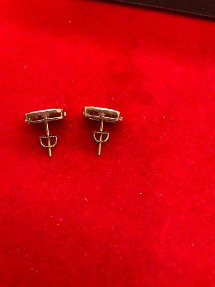 CERTIFIED BRAND NEW 14K ROSE GOLD AND DIAMOND EARRINGS