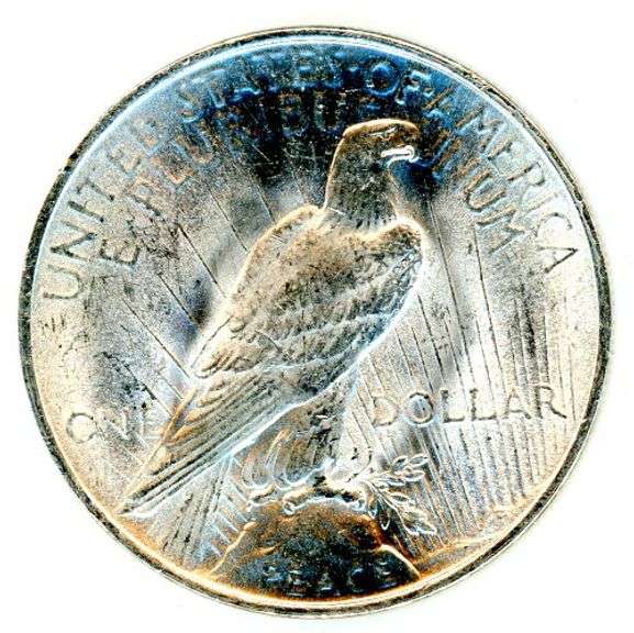 AU/Unc Peace Silver Dollar from 1922
