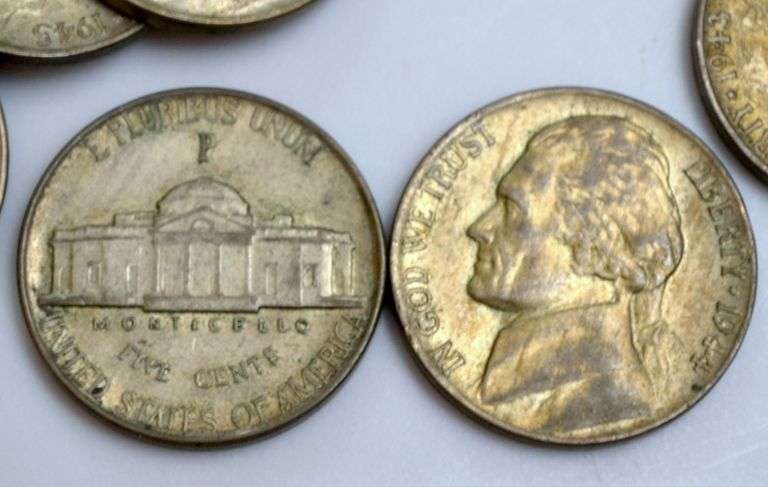 28 Slider Silver War Nickels
