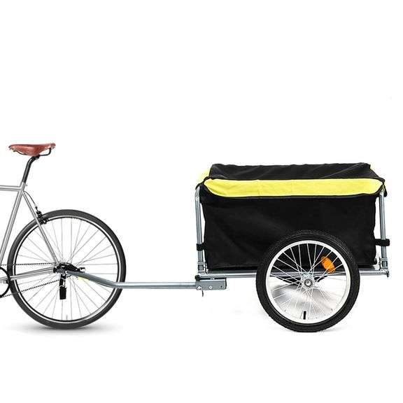 2-Wheels Trailer Heavy Duty Steel Storage Carrier Bike