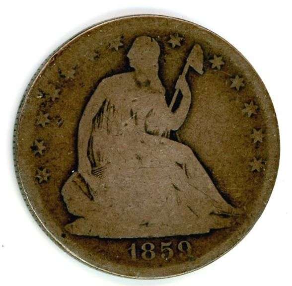 1859-O Liberty Seated Half Dollar