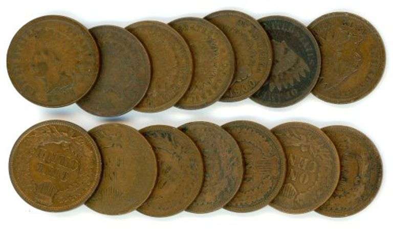 14 Different Indian Head Cents