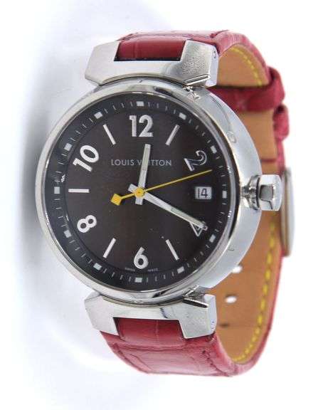 Louis Vuitton Tambour Watch with Extra Strap