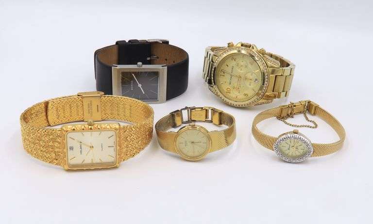 Group of Micheal Kors, Helbross, Bering, Seiko and Genevex Watches