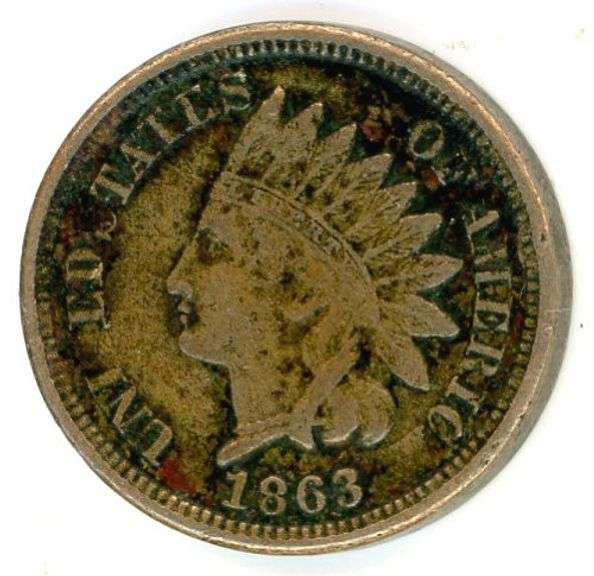 Nicer 1863 Copper-Nickel Indian Head Cent