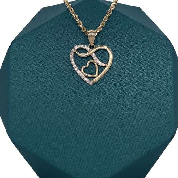 14K Gold Heart Love Charm