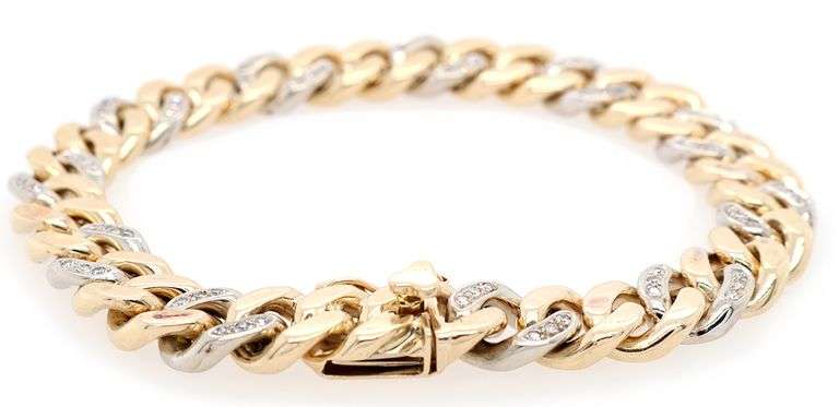 What an Incredible 0.75ctw Single Cut Diamond Link Bracelet in 14K