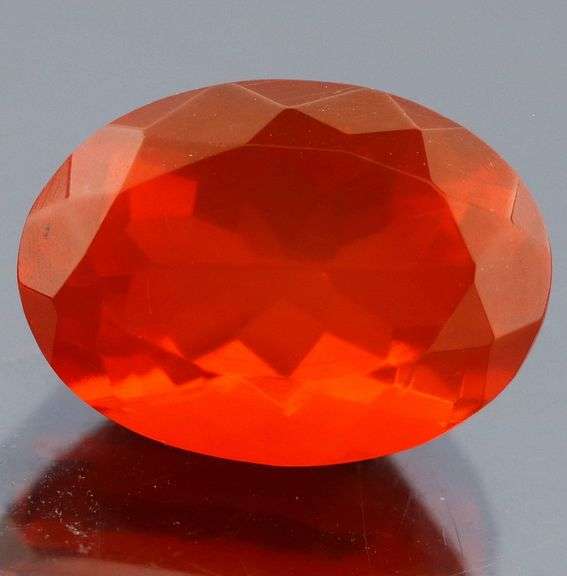Rich blood orange 3.41ct Mexican Fire Opal