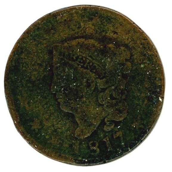1817 Coronet Head Large Cent
