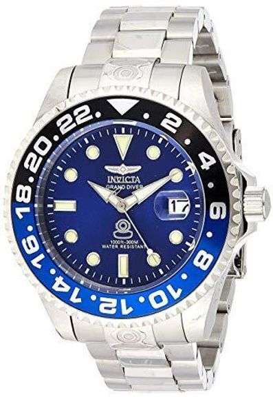Invicta Blue Dial Batman Bezel Automatic, New In Box.