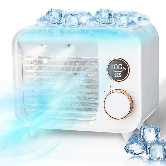 5 in 1 Portable Air Cooler Fan Humidifier 5 Wind Speed