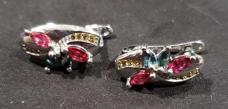 Dazzling Natural Pink Sapphire Earrings