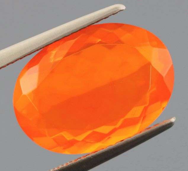 Exceptional 4.43ct bright orange Fire Opal