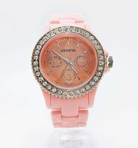 Fancy Pink Geneva & Gemstone Watch