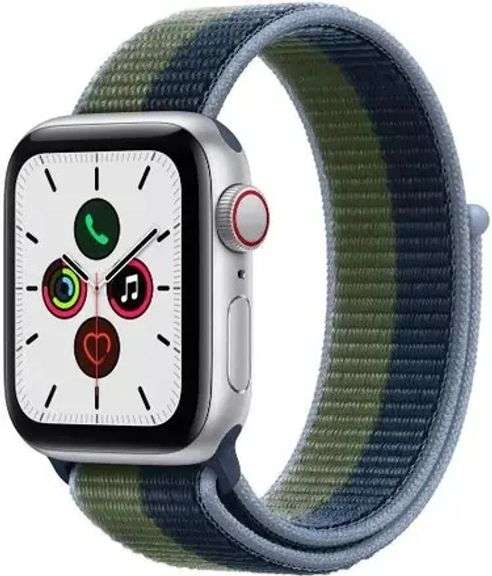 Apple Watch SE Aluminum 44mm Abyss Blue/Moss Green