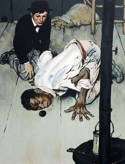 Extremely rare and collectable hand signed Norman Rockwell