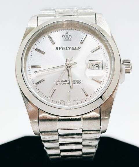 Men's Stainless Steel Classic Diver Watch w/ Day Date