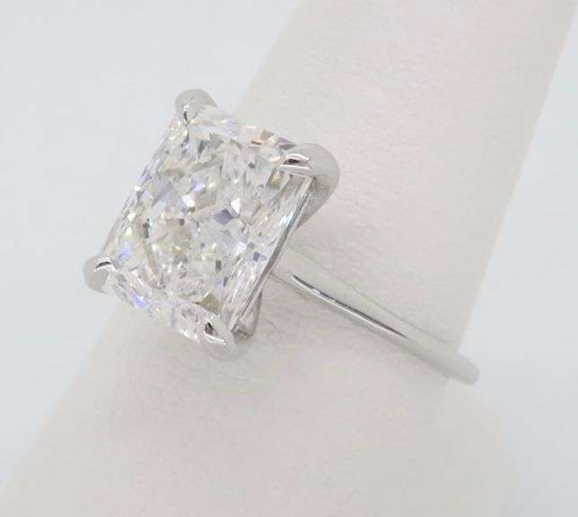 3.00CT Radiant Cut Diamond Engagement Ring