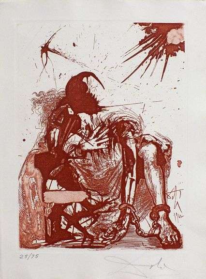 Rare limited edition Dali hand signed