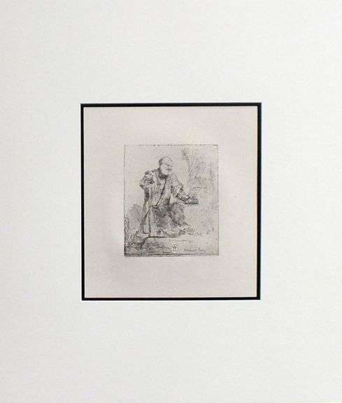 Rembrandt, original rare edition gravure