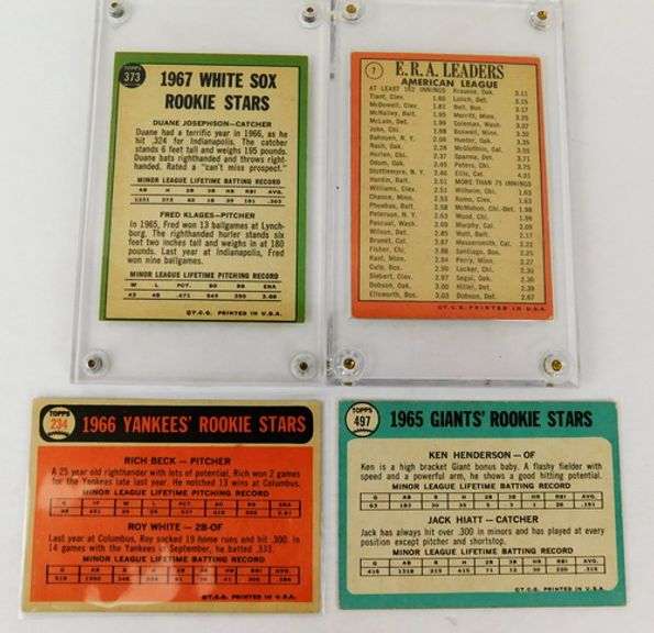 4 Topps Leader Baseball Cards