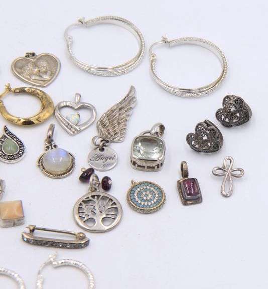 Group Lot of Vintage 925 Sterling Silver Jewelry