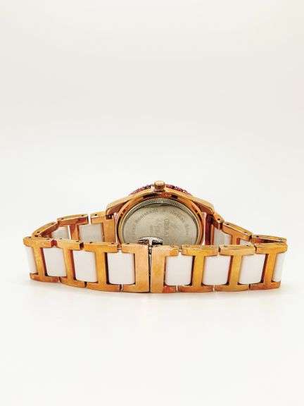 Gorgeous Ceramic and Gemstone Geneva Watch