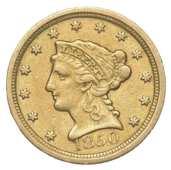1850-D $2.50 Liberty Head Gold Quarter Eagle