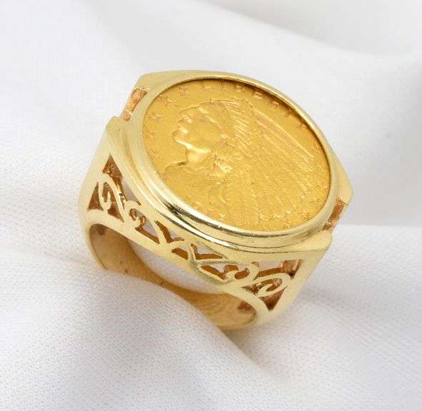 Pleasing 1915 $2.50 Gold Piece Ring
