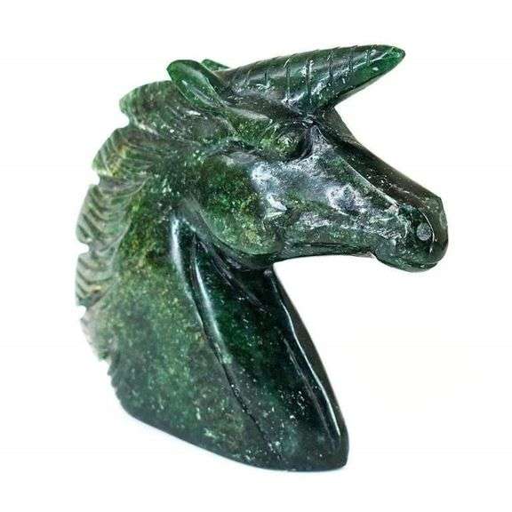 Majestic Natural Jade 3049 Ct Hand Carved Jade Unicorn