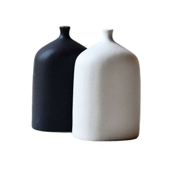 Monochrome Ceramic Vial Shakers