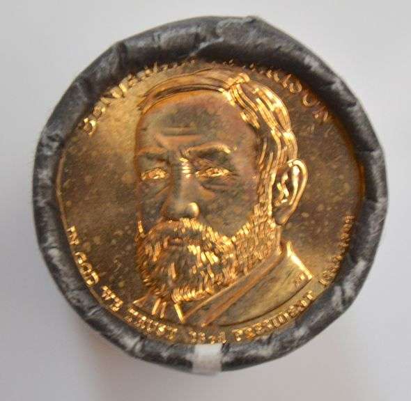 $25 BU Original US Mint $1 2009 D Benjamin Harrison Roll