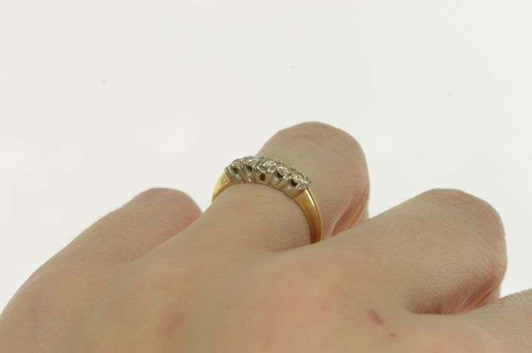 14K Yellow Gold 0.40 Ctw Diamond Classic Wedding Band Ring