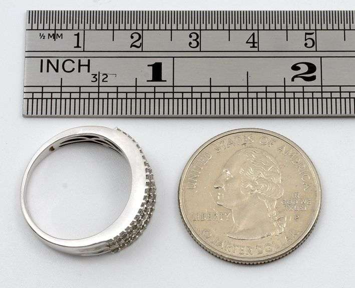 Diamond Laden White Gold Band