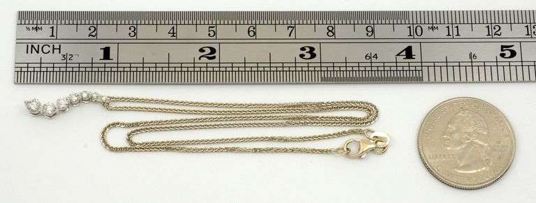 Journey Diamond Pendant on Necklace
