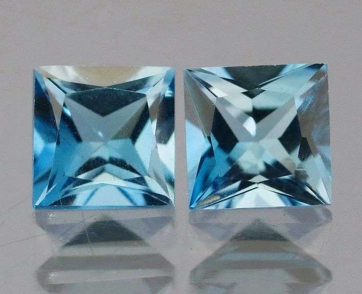 AAA London blue! 1.44ct Topaz pair