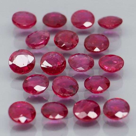Heated only! 4.04ct natural violet red Ruby set