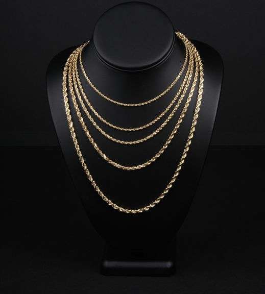 14K SOLID GOLD 2mm -26" - ROPE CHAIN / TWISTED CHAIN