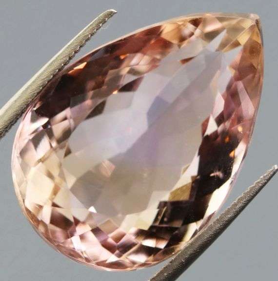 Elegant 14.80ct pear cut Bolivian Ametrine