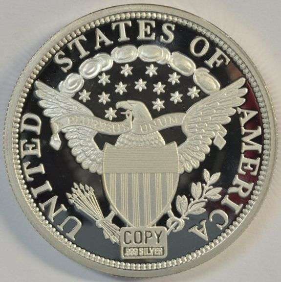 Great 1804 Silver Dollar pure .999 fine silver 2 Troy Oz replica