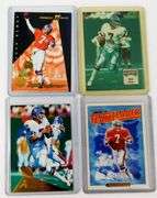4 John Elway Football Cards