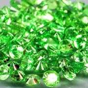 Tremendous 2.76ct untreated spring green Tsavorite set