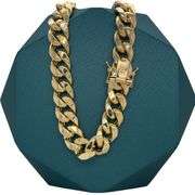 10.5MM 14K GOLD MIAMI CUBAN LINK CHAIN